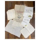 Davis Seed Burlap Sack, Assorted Sacks And