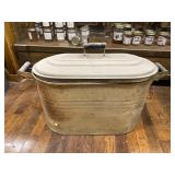 Galvanized Tub With Lid 24 Inches