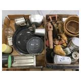 Can Crusher, Enamel Lids, Assorted Items