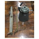 Brass Towel Rack, Granite Coffee Pot, Single Tree