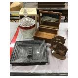 Ruby Band Ice Chiller, Ash Tray, Bookends,