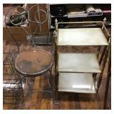 Stand With Glass Shelves 33x11x17, Soda Chair