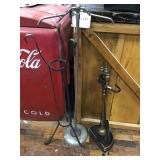 Fireplace Tools, Garment Stand Wrought Iron Plant