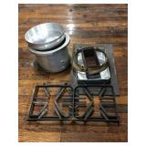 Aluminum Pans, Stove Grates