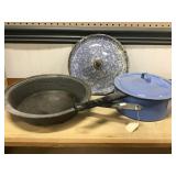 Granite Skillet, Enamel Pot With Lid, Granite Lid