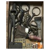 Horse Bits, Curry Comb, Tools
