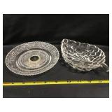 Pedestal Dish, Pressed Glass Candy Dish