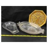 Paneled Forget Me Not Dish, Celery Dishes, Hot