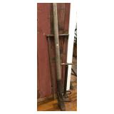 Vintage Hand Pump, Log Cant, Apple Butter Stir