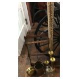 Wall Rack, Yard Sticks, Candle Holder, Copper