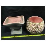 Shafer 23k Gold Foiled Vase , Ceramic Planter Has