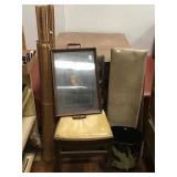 Side Chair, Ironing Board, Trash Can, Serving