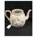 Aesthetic Black Transferware Indus Pattern Teapot