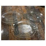 Pressed Glass Serving Plates