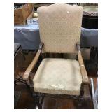 Armed Side Chair Seat Has Wear