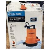 Everbilt 2 In 1 Utility Pump 1/4 Hp 26 Gallon Per