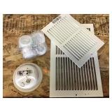 Push Button Lights, Smoke Alarm, Vents