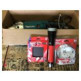 Makita 7" Angle Grinder, Craftsman Flashlight,