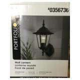 Portfolio Wall Lantern Not Tested