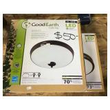 2 Good Earth 15 In Led Ceiling Fixtures Untested