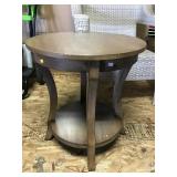 Wood Side Table 20x22 Inches Scratches