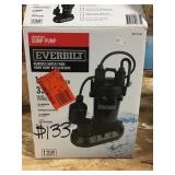 Everbilt 1/4 Hp 33 Gpm Sump Pump Tested Works