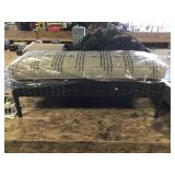 Plastic Outdoor Ottoman With Cushion