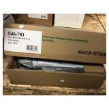 18 Inch Black Slat Seat Stool