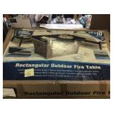 Rectangular Outdoor Fire Table Untested