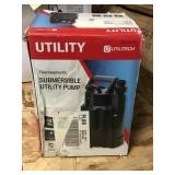 Utility Submersible Pump 1/6 Hp 25 Gpm