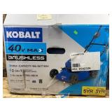 Kobalt 40 Volt 2 In 1 Mulch And Mower Untested
