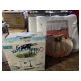 Water Garden, 2 Twin Duvet Inserts. Pumpkin Plate