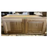 Hickory Finish Cabinet 12x33x14.5 Inches