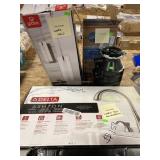 Delta Kitchen Faucet, Globe Light Fixture, Pump