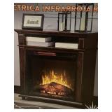 Rolling Infrared Electric Fireplace Untested