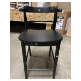 Wooden Painted Black Bar Stool 24 Inches