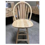 Wooden Swivel Bar Stool 24 Inches