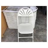 25 Bone White Fancy Chairs Metal With Plastic