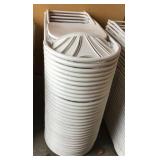 30 Bone White Fancy Chairs Metal With Plastic