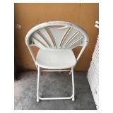 10 Bone White Fancy Chairs Metal With Plastic