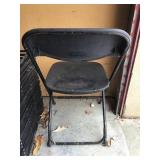10 Black Fancy Chairs Metal With Plastic Seat