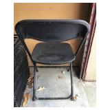 10 Black Fancy Chairs Metal With Plastic Seat