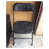 10 Black Fancy Chairs Metal With Plastic Seat
