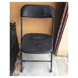 10 Black Fancy Chairs Metal With Plastic Seat