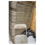 55 Brown Folding Chairs Has Wear