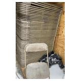 55 Brown Folding Chairs Has Wear