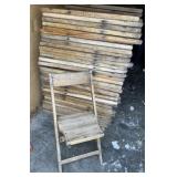 30 Wooden Folding Chairs