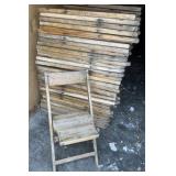 30 Wooden Folding Chairs