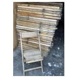 40 Wooden Folding Chairs