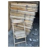 40 Wooden Folding Chairs